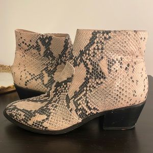 Steve Madden Snakeskin Booties
